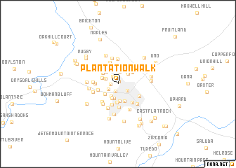 map of Plantation Walk