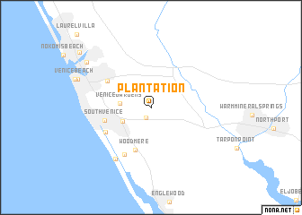 map of Plantation