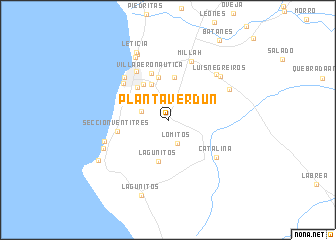 map of Planta Verdun