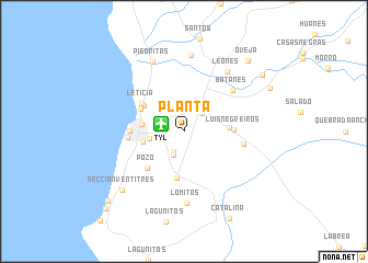map of Planta