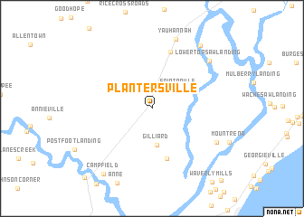 map of Plantersville