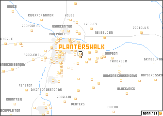 map of Planters Walk