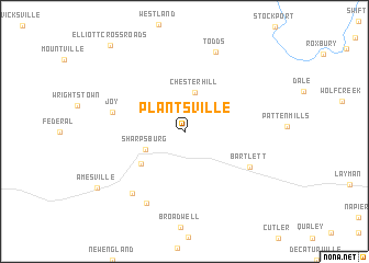 map of Plantsville