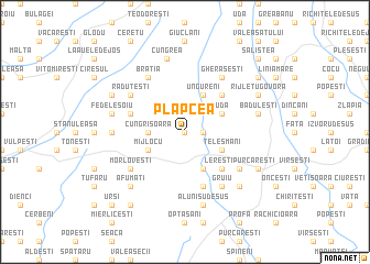 map of Plapcea