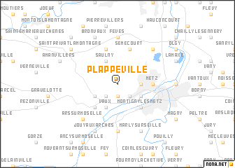 map of Plappeville