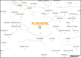 map of Plaskovac