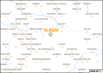 map of Plasne