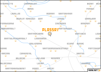 map of Plassay