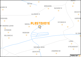 map of Plastovoye