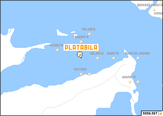 map of Platabila