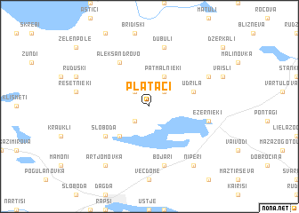 map of Platači