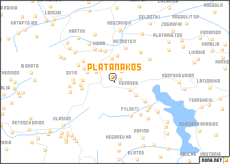 map of Platanákos