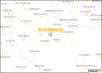 map of Platanales