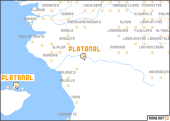 map of Platanal