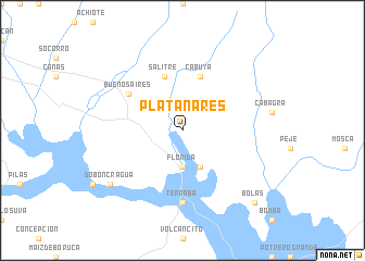 map of Platanares