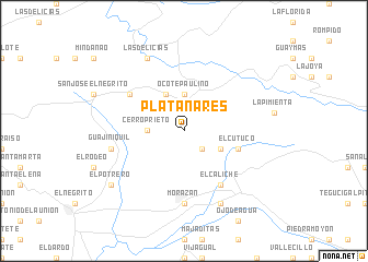 map of Platanares