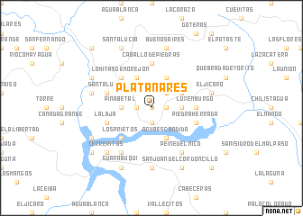 map of Platanares