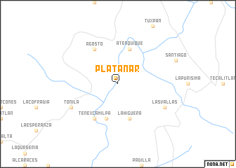 map of Platanar