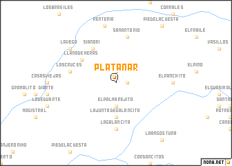 map of Platanar