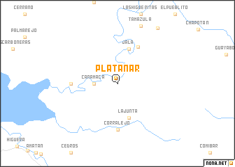 map of Platanar