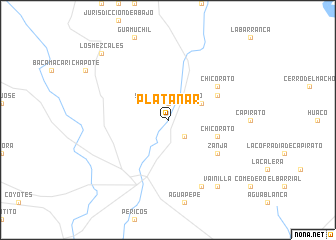 map of Platanar