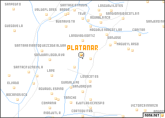 map of Platanar