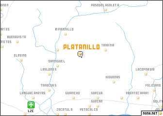 map of Platanillo