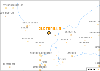 map of Platanillo