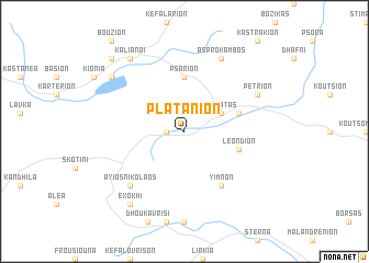 map of Platánion