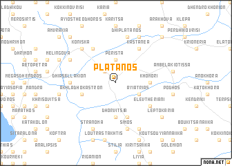 map of Plátanos