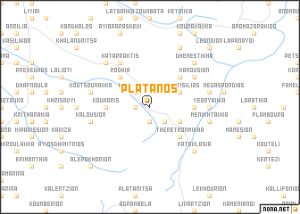 map of Plátanos