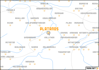 map of Plátanos