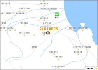 map of Plátanos