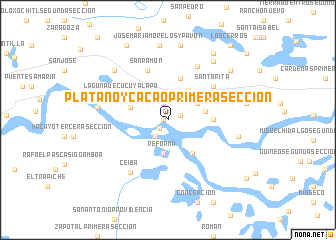 map of Plátano y Cacao Primera Sección