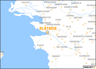 map of Platariá