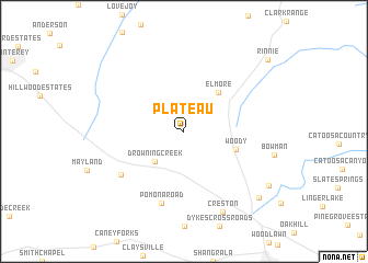 map of Plateau