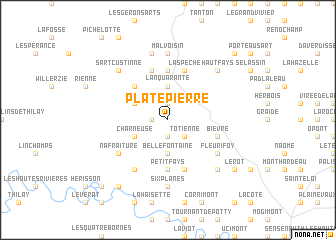 map of Plate Pierre