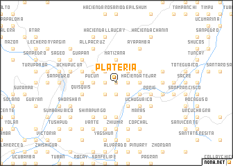 map of Platería