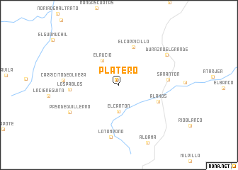 map of Platero