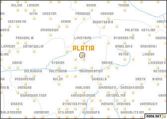 map of Platía