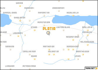 map of Platía