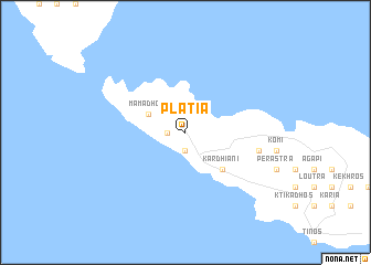 map of Platiá