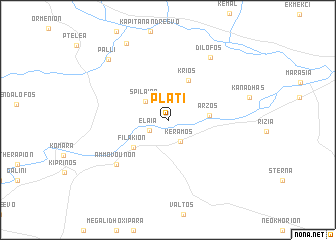 map of Pláti