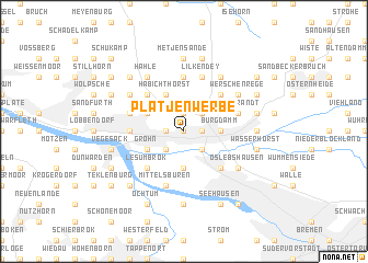 map of Platjenwerbe