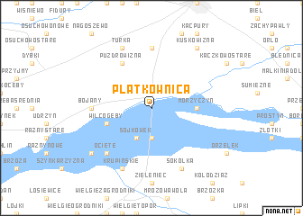 map of Płatkownica