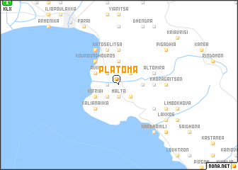 map of Plátoma