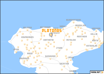 map of Plátonas