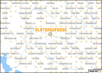 map of Platon du Fossé