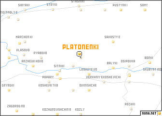 map of Platonenki