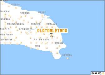map of Platon lʼÉtang